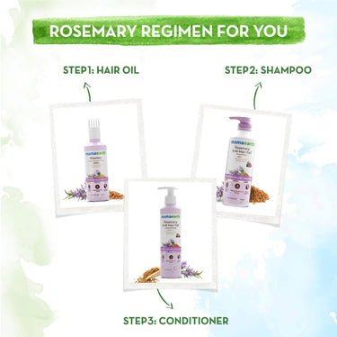 Mamaearth Rosemary Anti-Hair Fall Shampoo with Rosemary & Methi Dana for Reducing hair Loss & Breakage - 600 ml | Up to 94% Stronger Hair | Up to 93% Less Fall | Sulphate Free Shampoo | For Men and Women